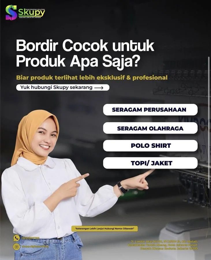 Bordir Cocok Produk Apa Saja